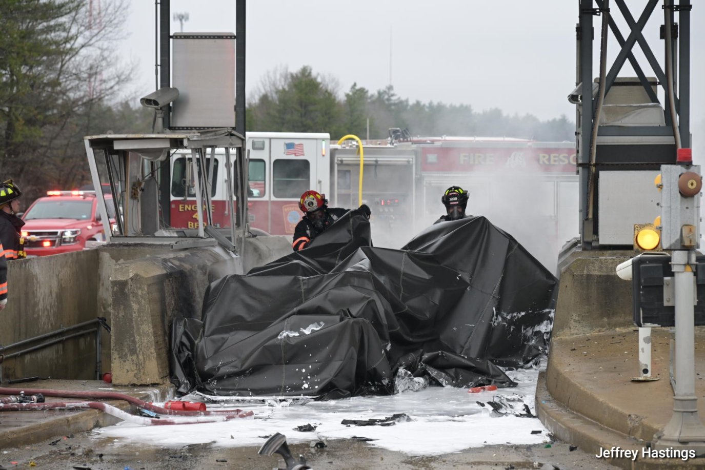 Eugene Mirman Car Crash Video Shows SUV in Flames