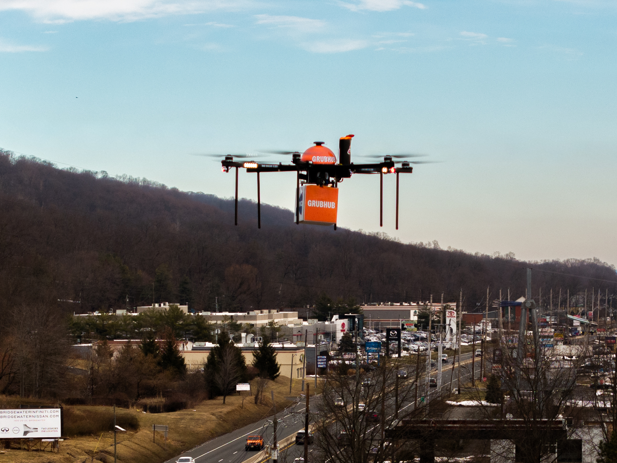 Meals from the sky? New Jersey town launches first-ever food delivery drone service