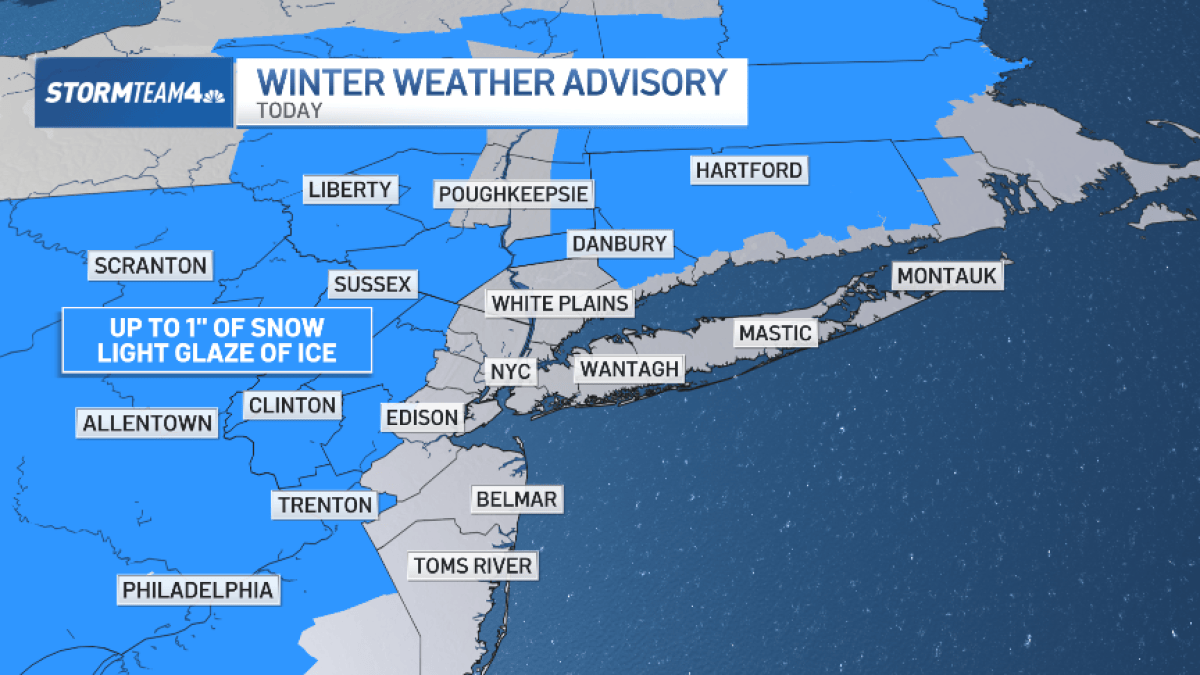 How many inches of snow will fall today? New NYC forecast says… – NBC ...