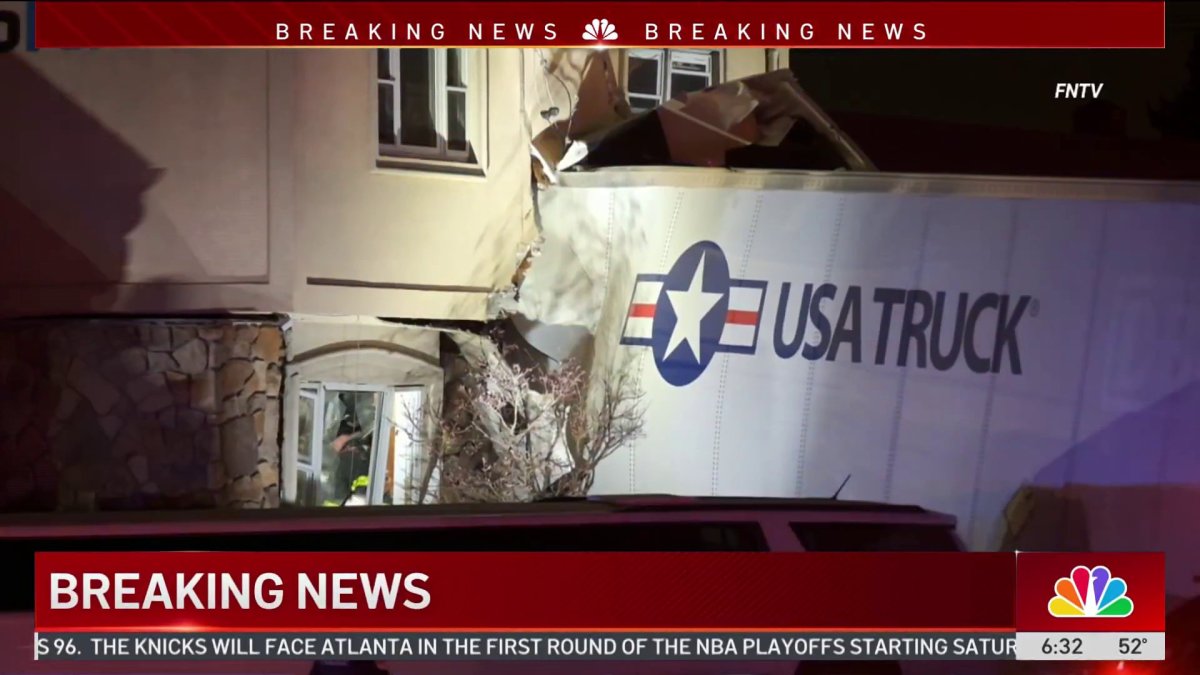 Big rig crashes through front of building in New Jersey – NBC New York