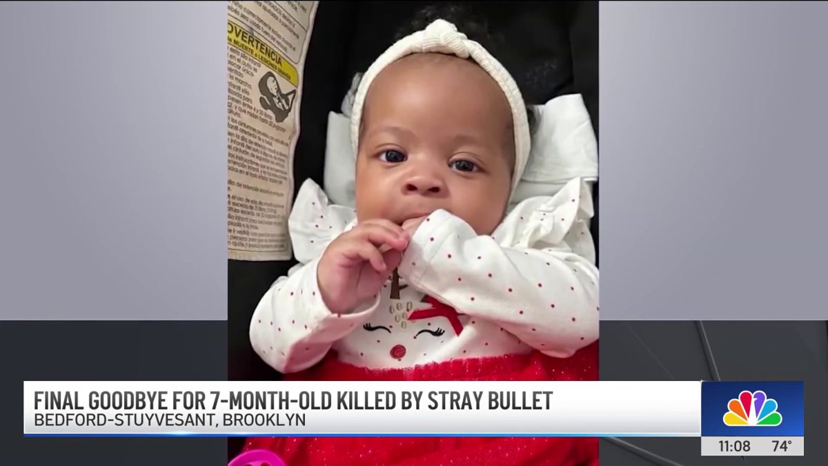 Final goodbye for 7-month-old killed by stray bullet – NBC New York