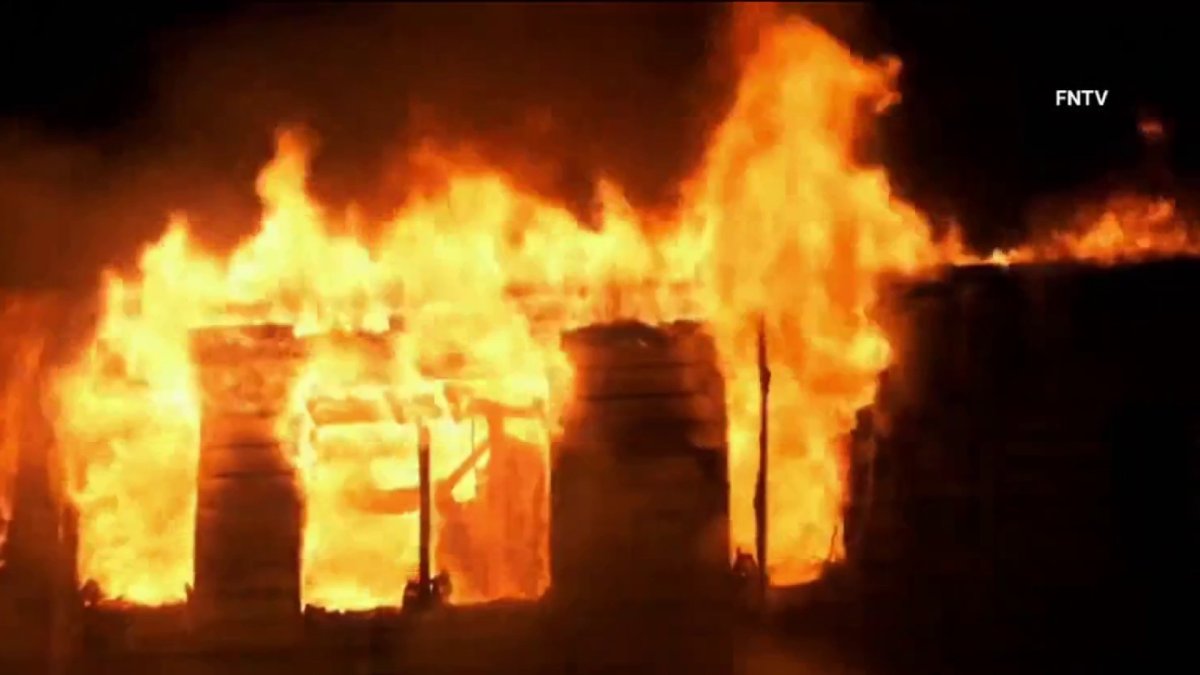 Six firefighters hospitalized after massive Newark fire – NBC New York