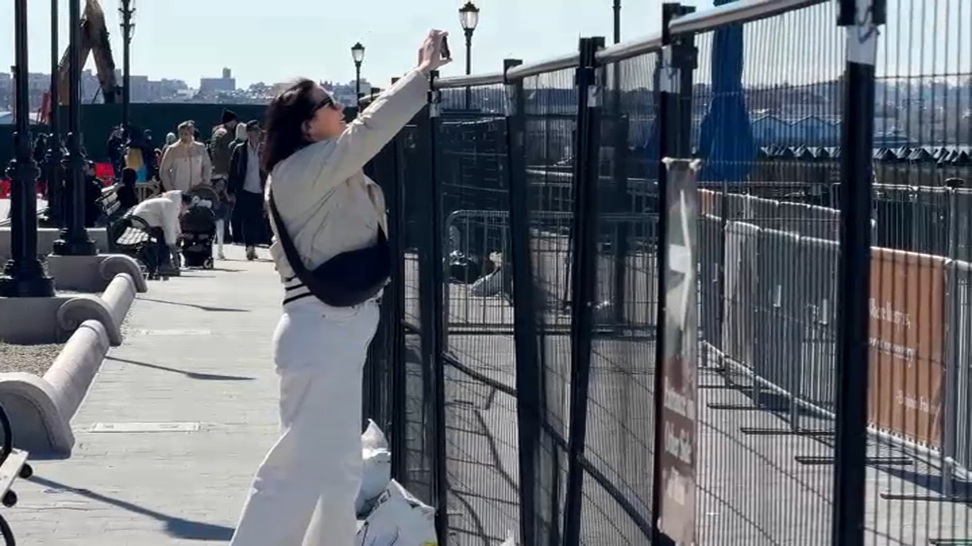 Fence blocking Statue of Liberty views draws ire from visitors. Could it be removed?