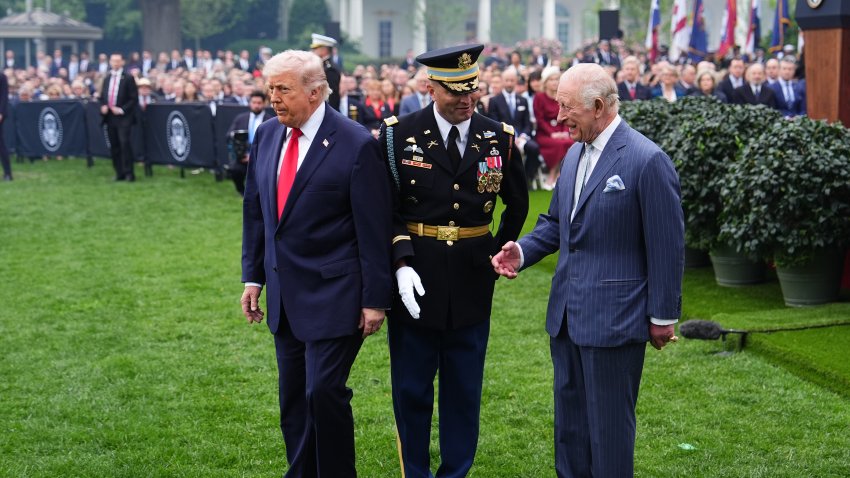 Did the Trumps break protocol during the royal visit?