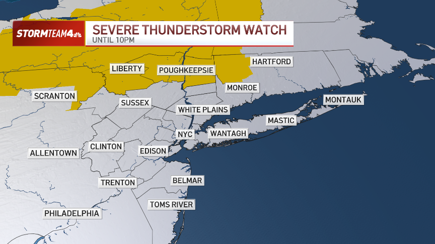 Severe thunderstorm watch issued for parts of NY as temperatures soar ...