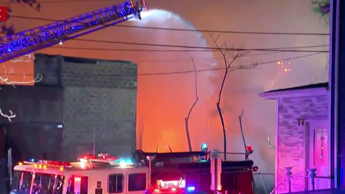 Massive fire rips through NJ warehouse, sparks other fires – NBC New York