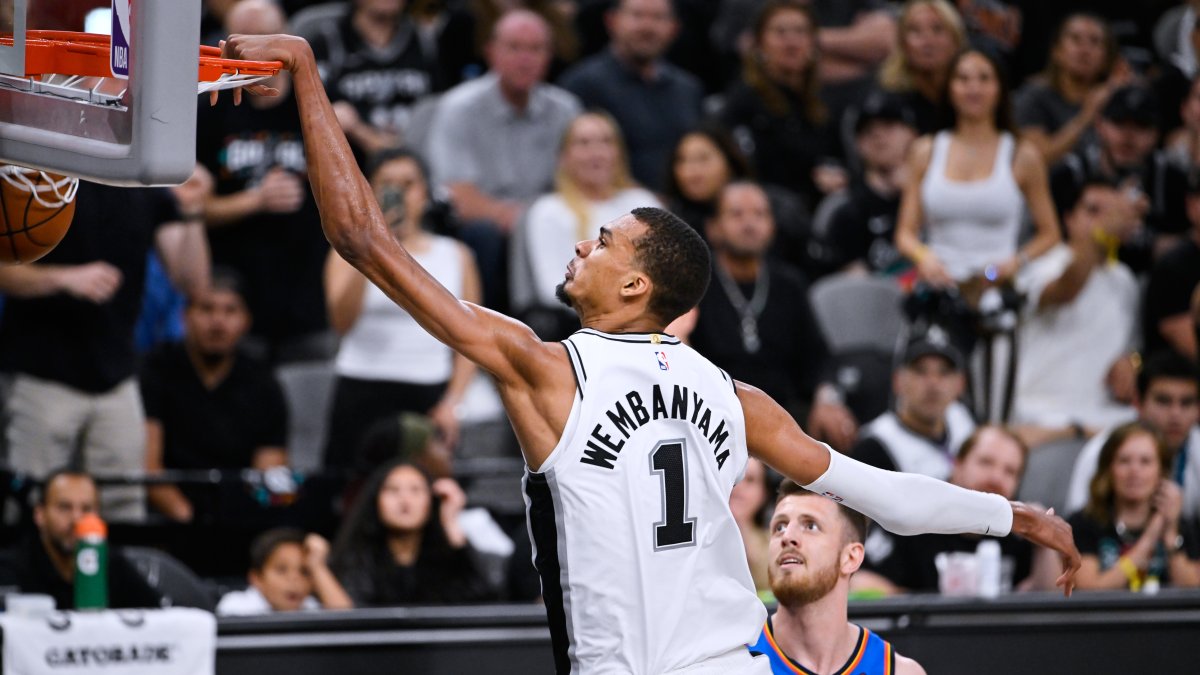 Wembanyama scores 33 and Spurs trounce Thunder 103-82 to even West Finals