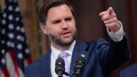 Vice President JD Vance takes questions during a press conference on the Trump administration's anti-fraud initiatives