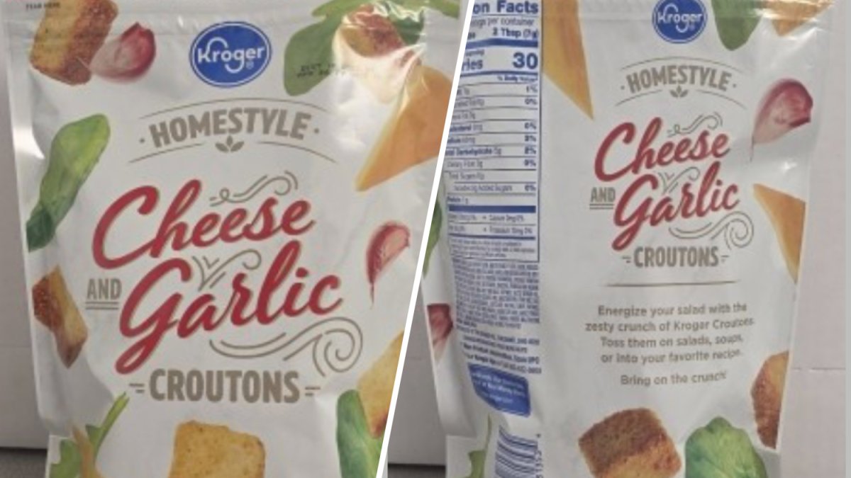 Kroger garlic cheese croutons sold in 17 states recalled for salmonella risk