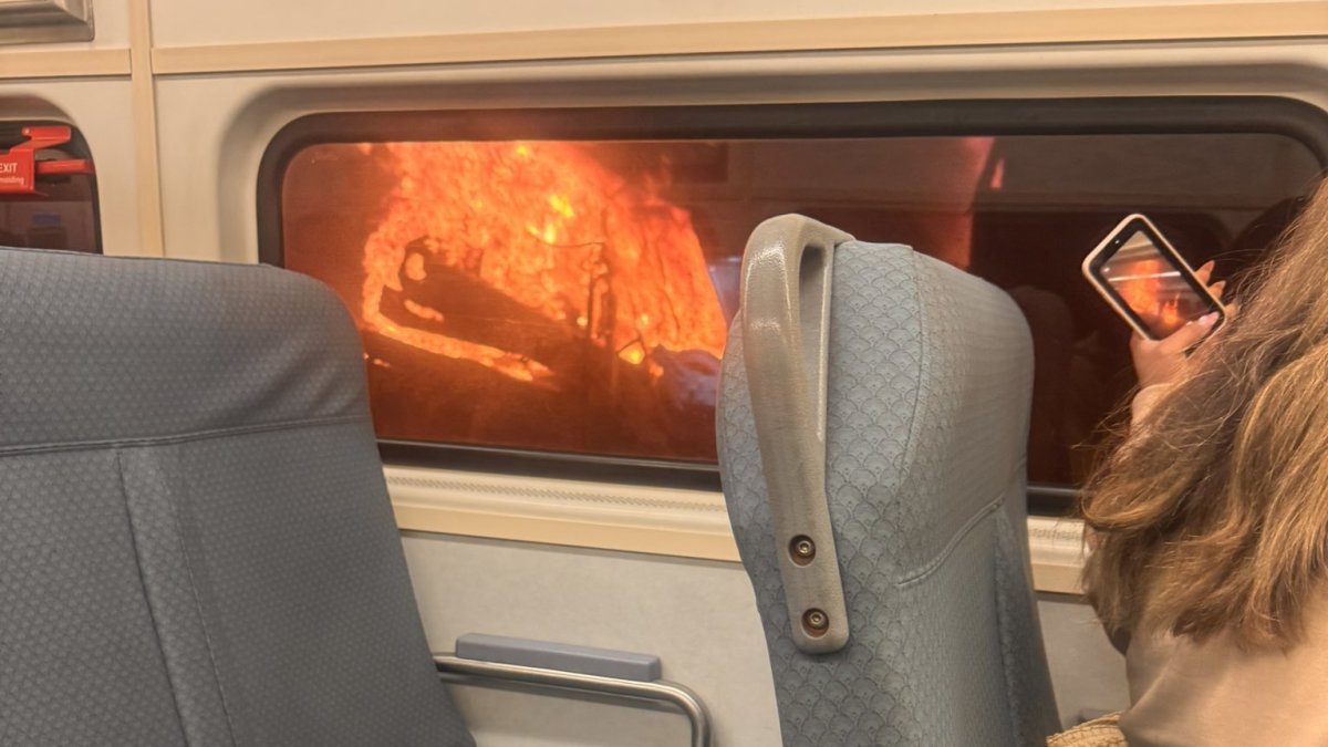Photo shows NY Penn fireball as service nightmare continues for Amtrak, NJT