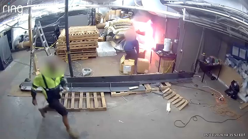 ringcam fire nj warehouse