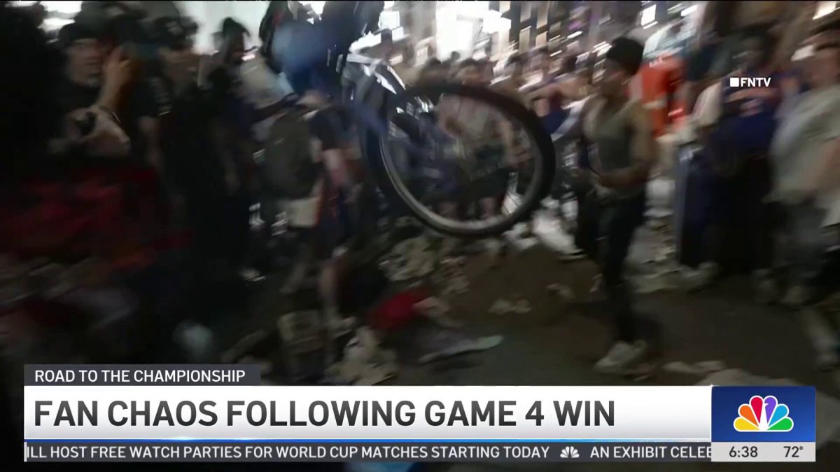 Knicks fans go wild outside Madison Square Garden; multiple arrests ...