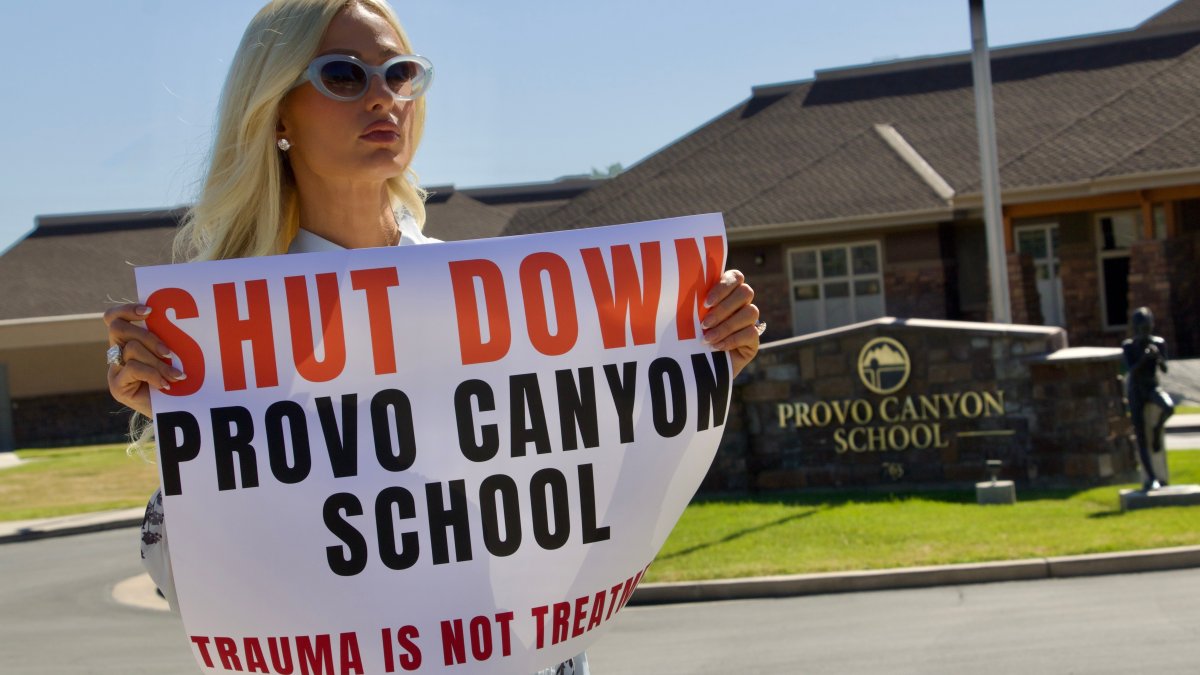 Paris Hilton returns to Utah ‘troubled teen' facility to support others who allege mistreatment