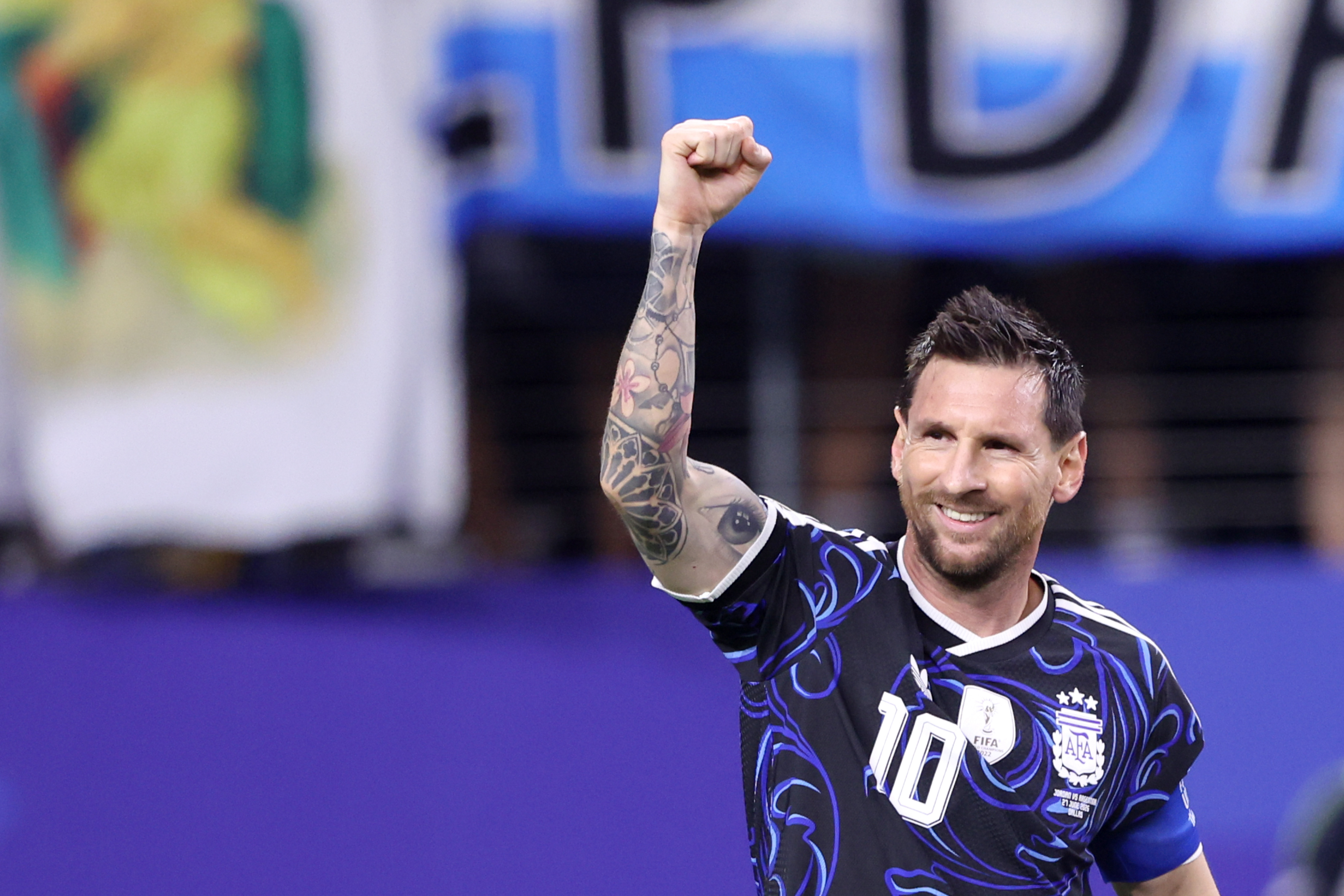 Messi is the first ever to score in 7 consecutive World Cup matches