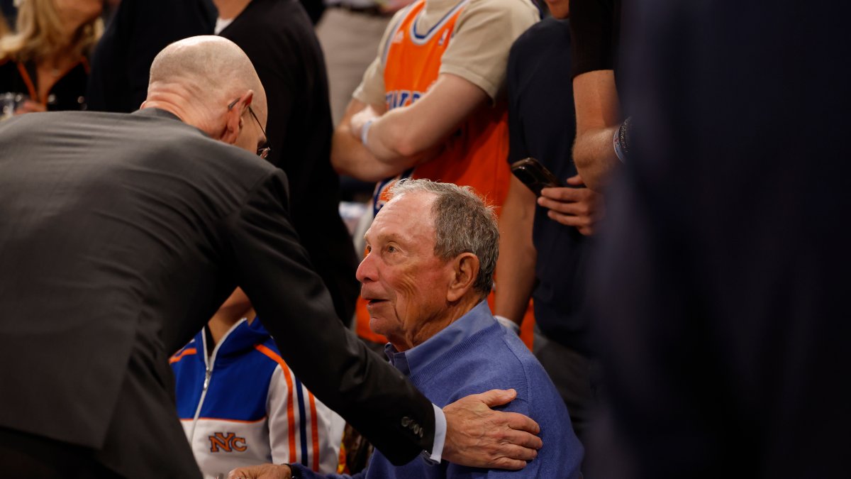 Former NYC Mayor Bloomberg goes viral after courtside encounter with Knicks' Jose Alva...