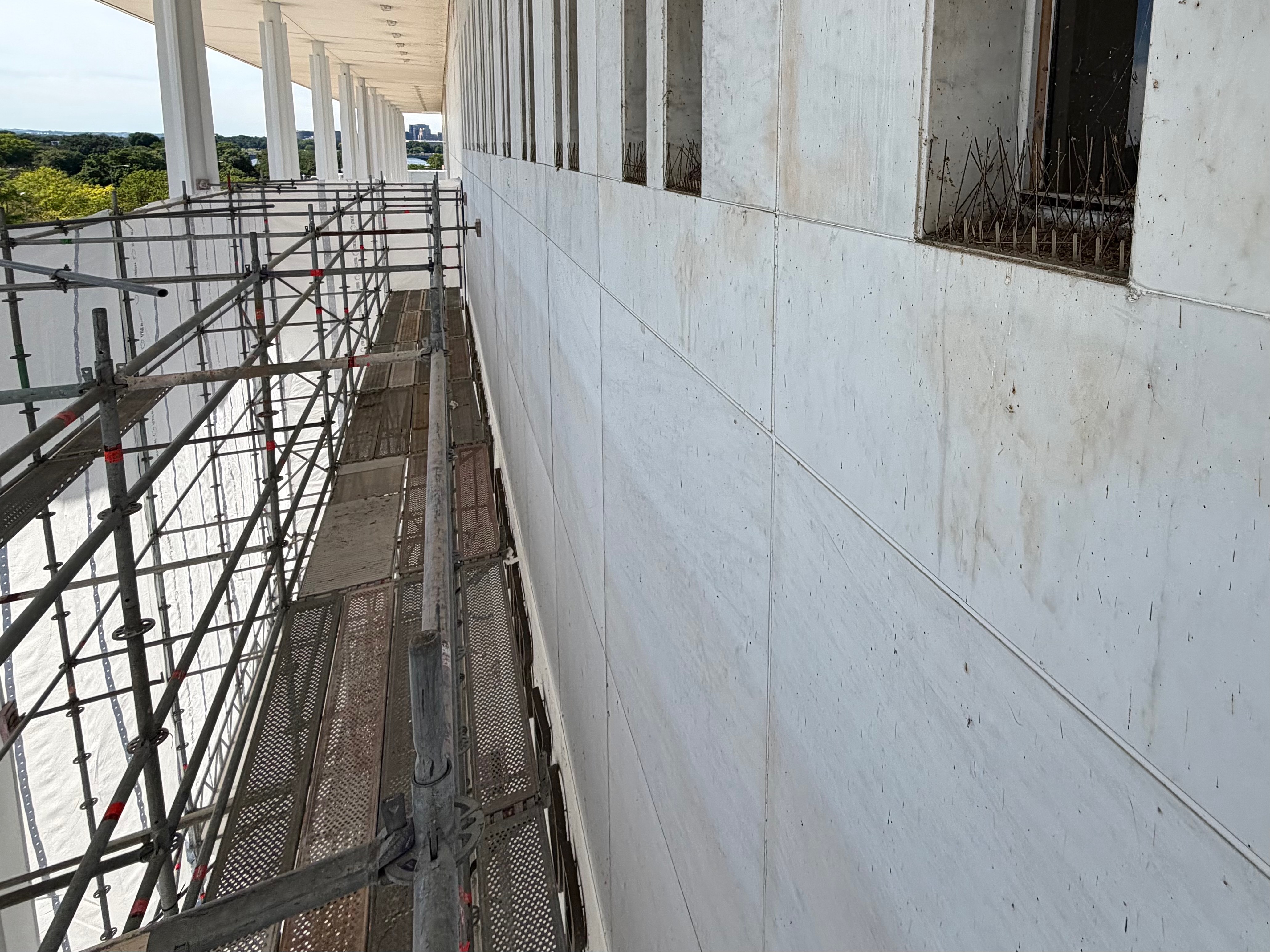 Photos show Trump's name removed from Kennedy Center facade