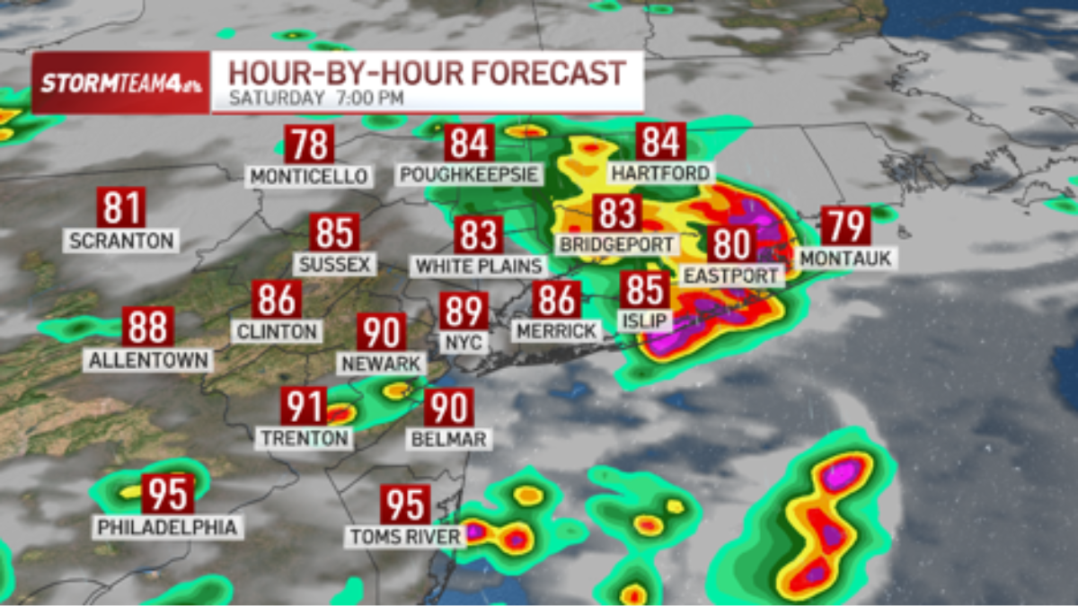 A chuva arruinará os fogos de artifício de 4 de julho? Previsão de temperaturas e umidade mais altas – NBC New York