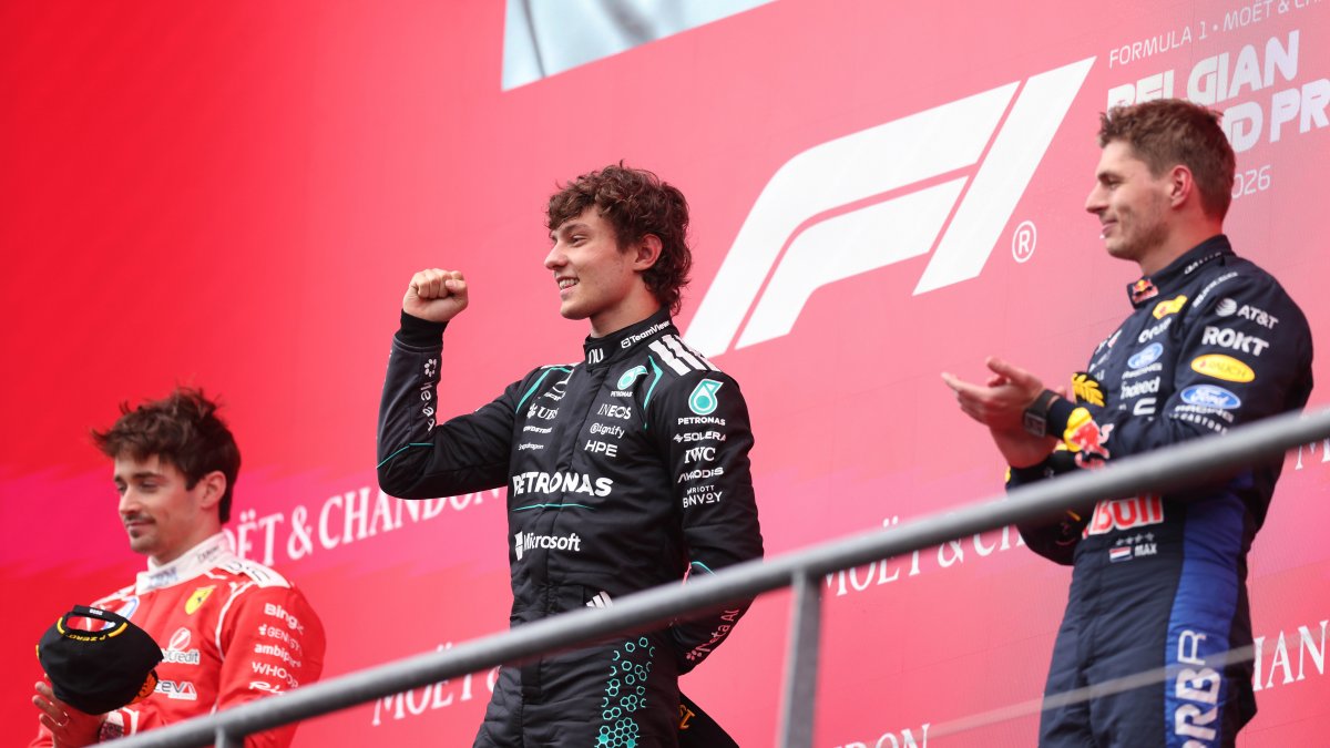 Kimi Antonelli wins Belgian Grand Prix for F1 title boost as George Russell crashes