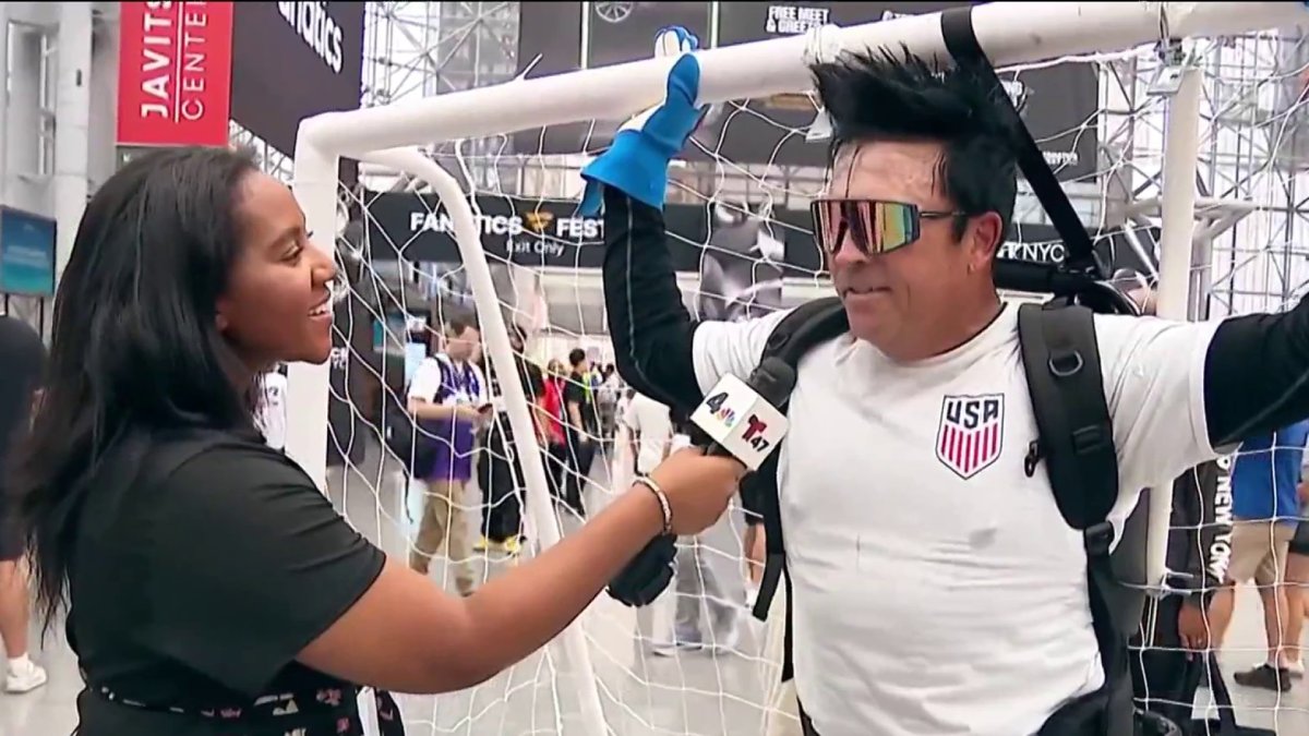 Jalen Brunson, LeBron James attend FIFA Fanatics Fest in NYC