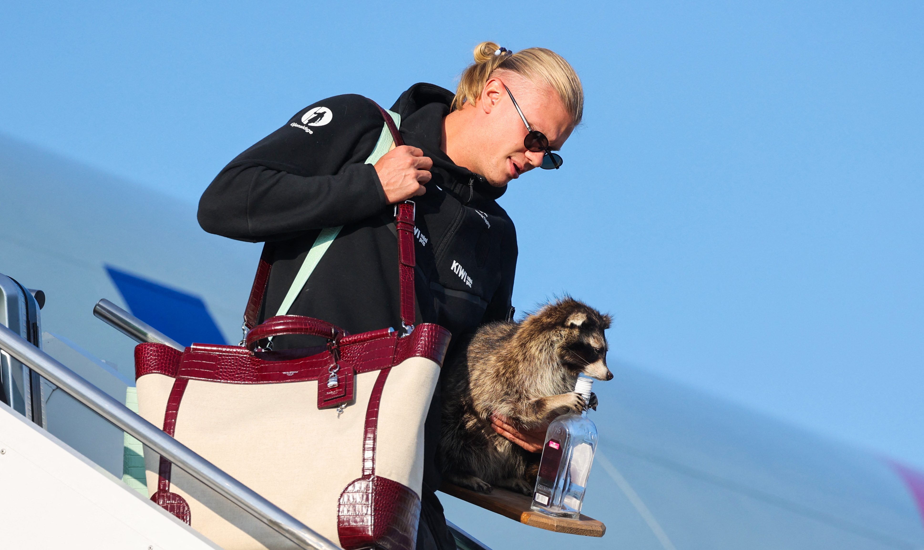 Erling Haaland brings taxidermy raccoon back to Norway after World Cup