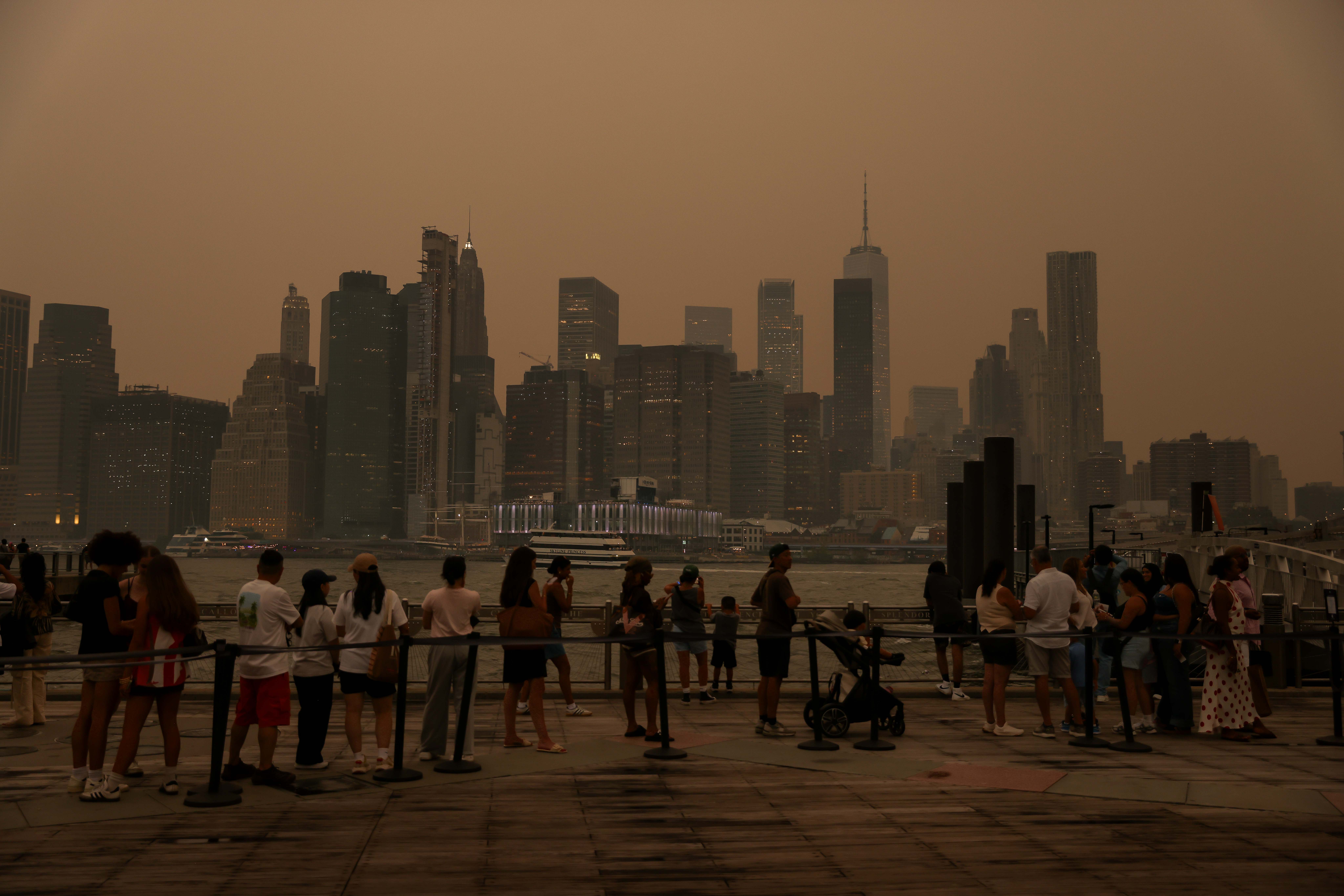 Air quality concerns spike in NY, NJ as Canadian wildfire smoke peaks Thursday