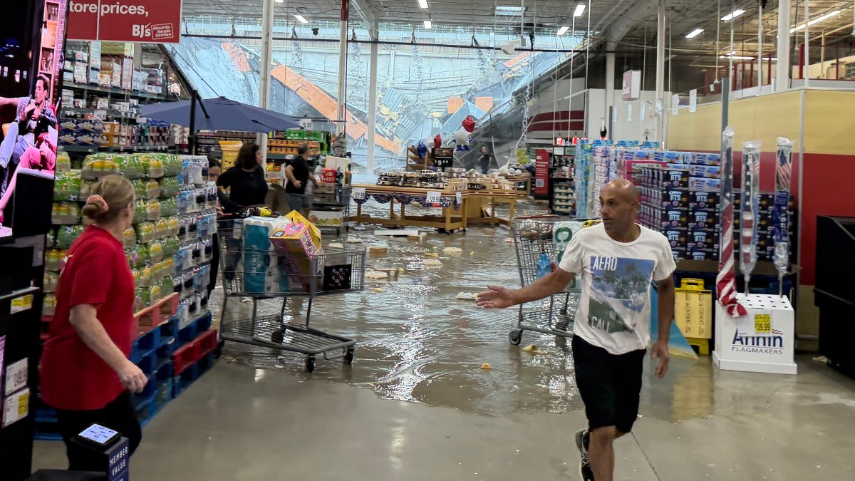 Weather recap: BJ's roof collapses as NJ floods, while Long Island sees heavy rain