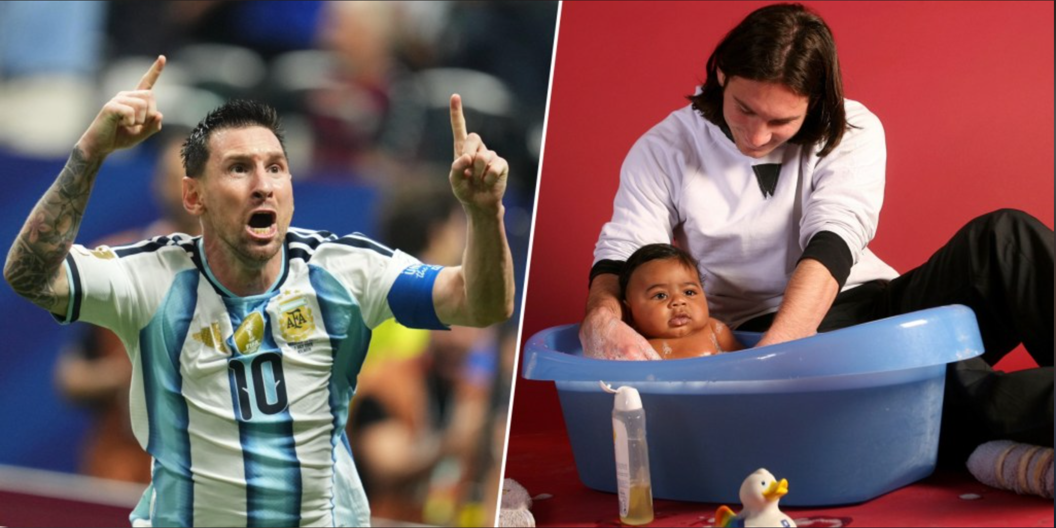 Lionel Messi finally addresses iconic photo of him bathing baby Lamine Yamal: ‘It's craziness'