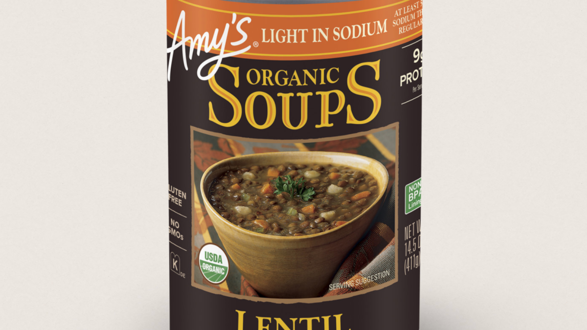 Amy’s Kitchen faz recall de mais de 184.000 latas de sopa – NBC Nova York