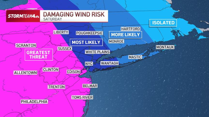 NYC tornado risk increases Saturday as severe thunderstorms loom – NBC ...
