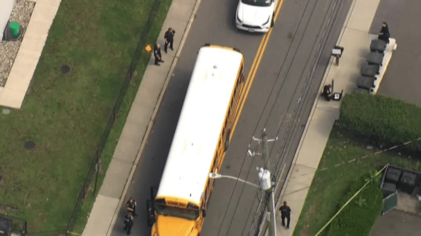 school bus hits kid