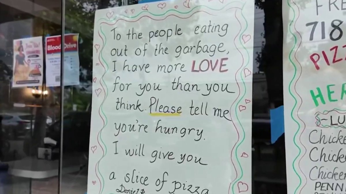 Bronx pizzeria owner spreads kindness, one slice at a time – NBC New York