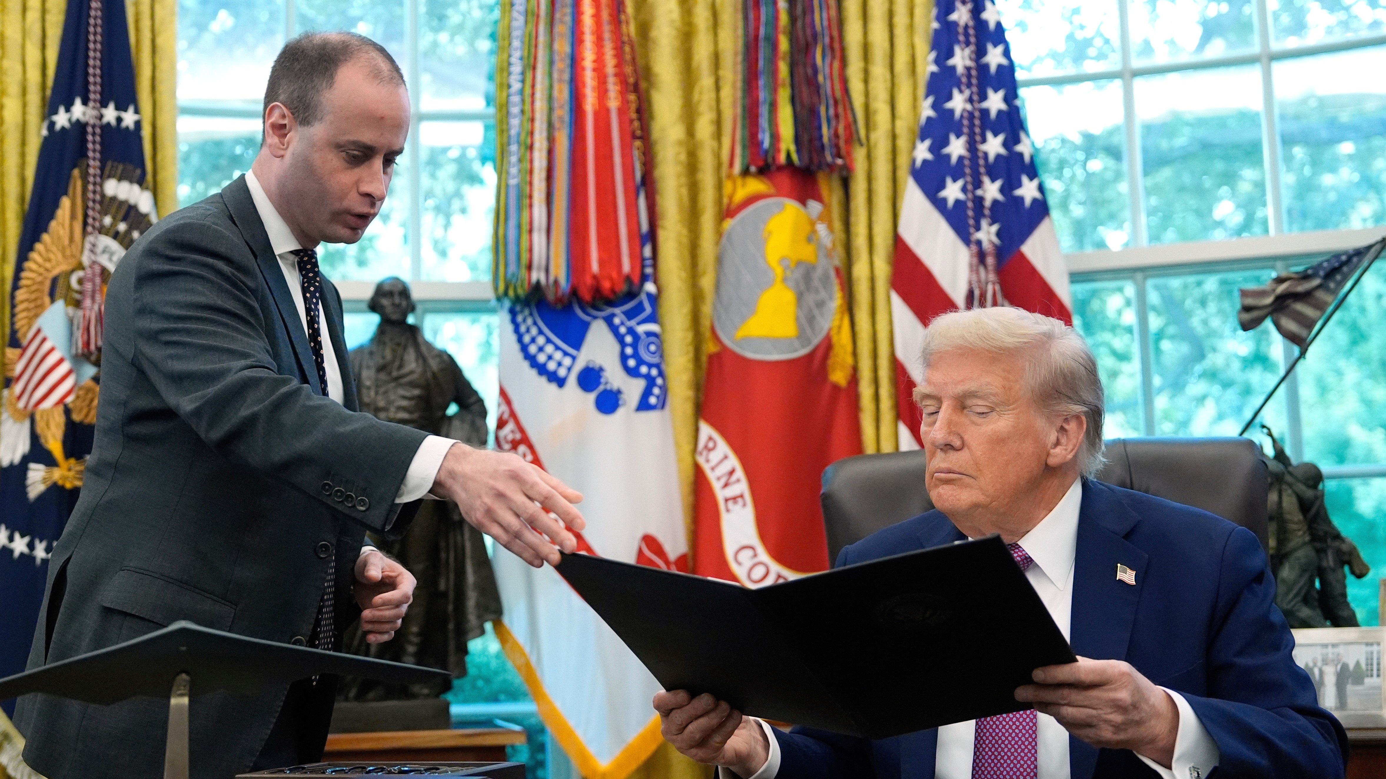 President Trump announces Will Scharf as new White House counsel – NBC New York
