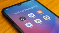 AI app icons seen on a phone screen.