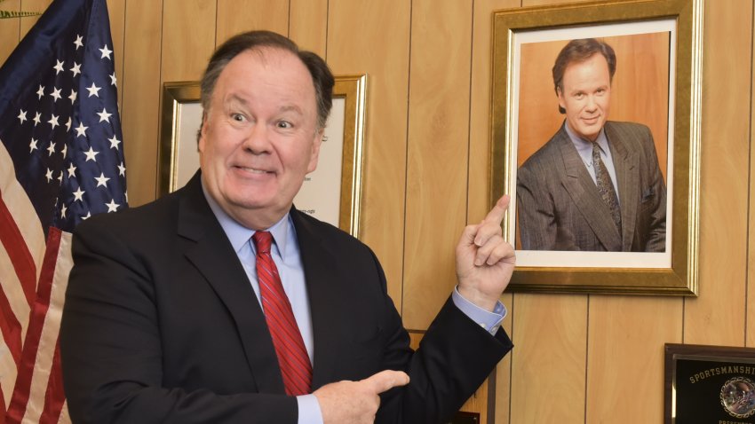 Actor Dennis Haskins posing at the Saved By the Max Los Angeles opening night pop up on May 1, 2018 in West Hollywood, California.