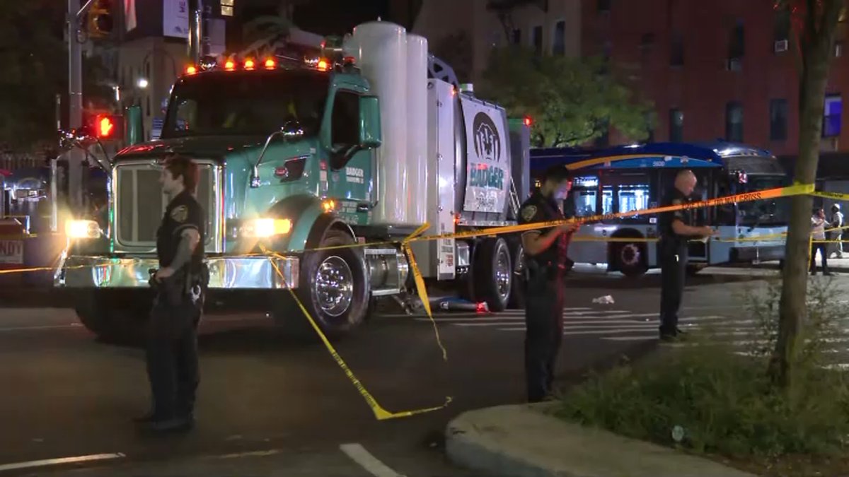 15-year-old girl killed, 13-year-old hurt in East Village garbage truck crash