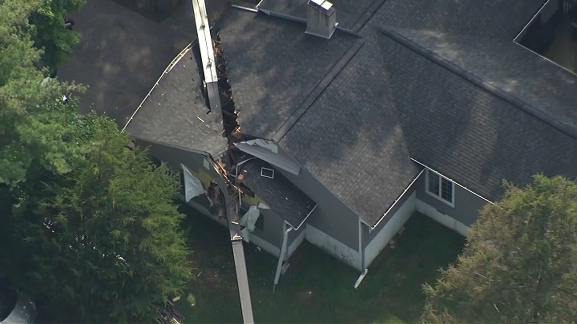 Crane Collapses Into River Vale Home, Causing Extensive Damage
