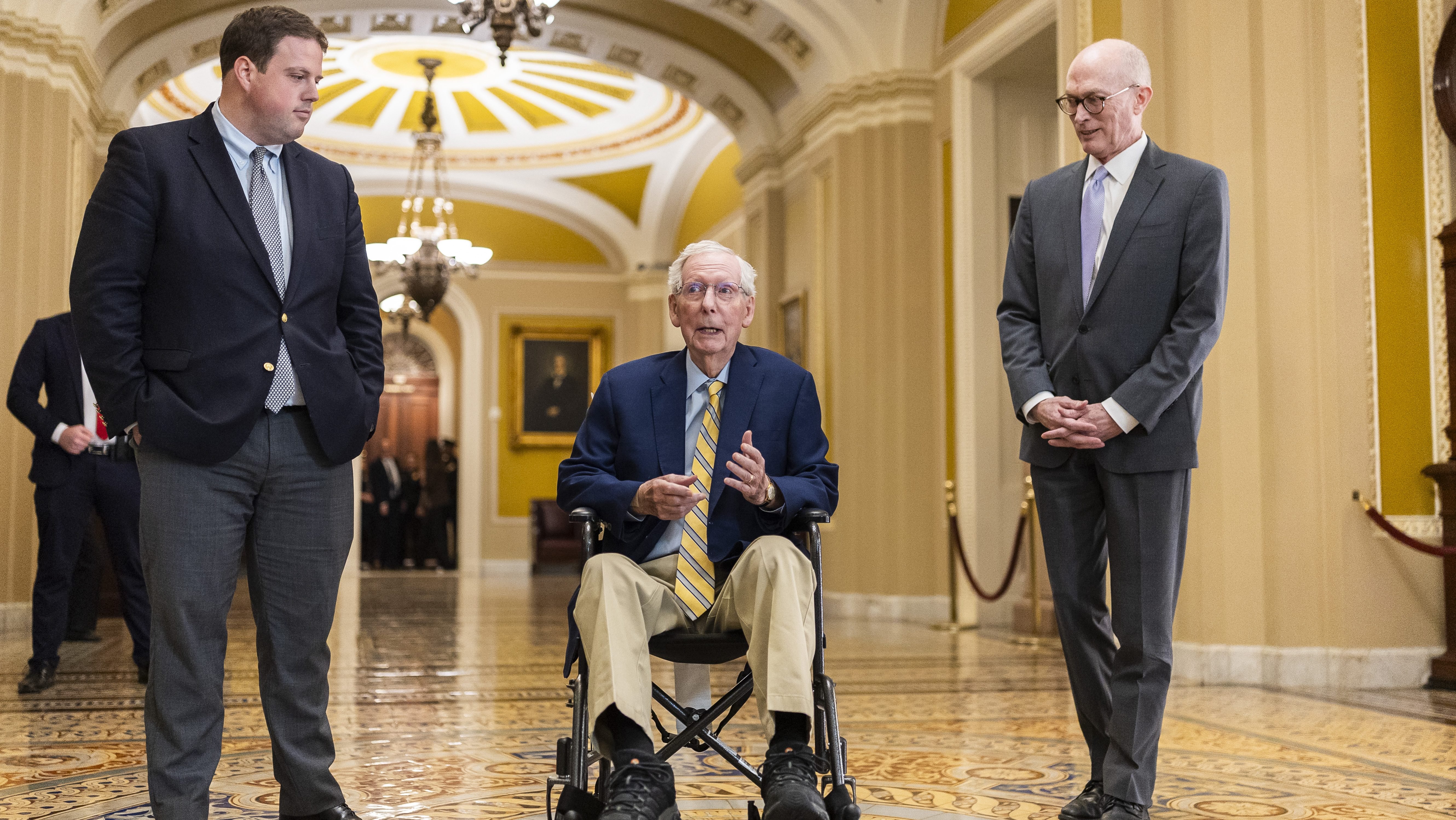 McConnell returns to the Senate for the first time since his June hospitalization