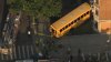 School bus crashes into Brooklyn building; no kids on board