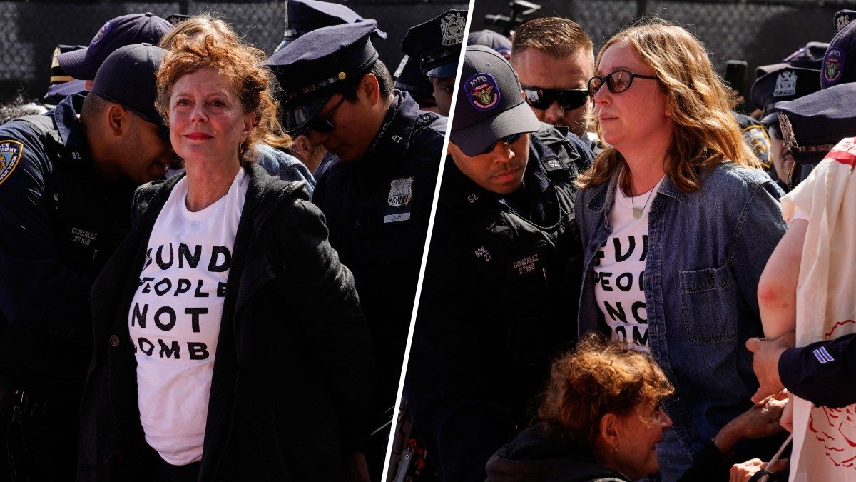Susan Sarandon, Hannah Einbinder among protesters arrested during Netanyahu's UN visit