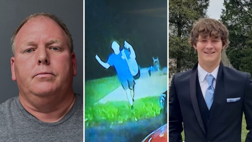 L to R: Upper Pottsgrove Police Corporal Sean Farrell, footage of Glenwood Pysher from Cpl. Farrell’s body camera, photo of Glenwood Pysher