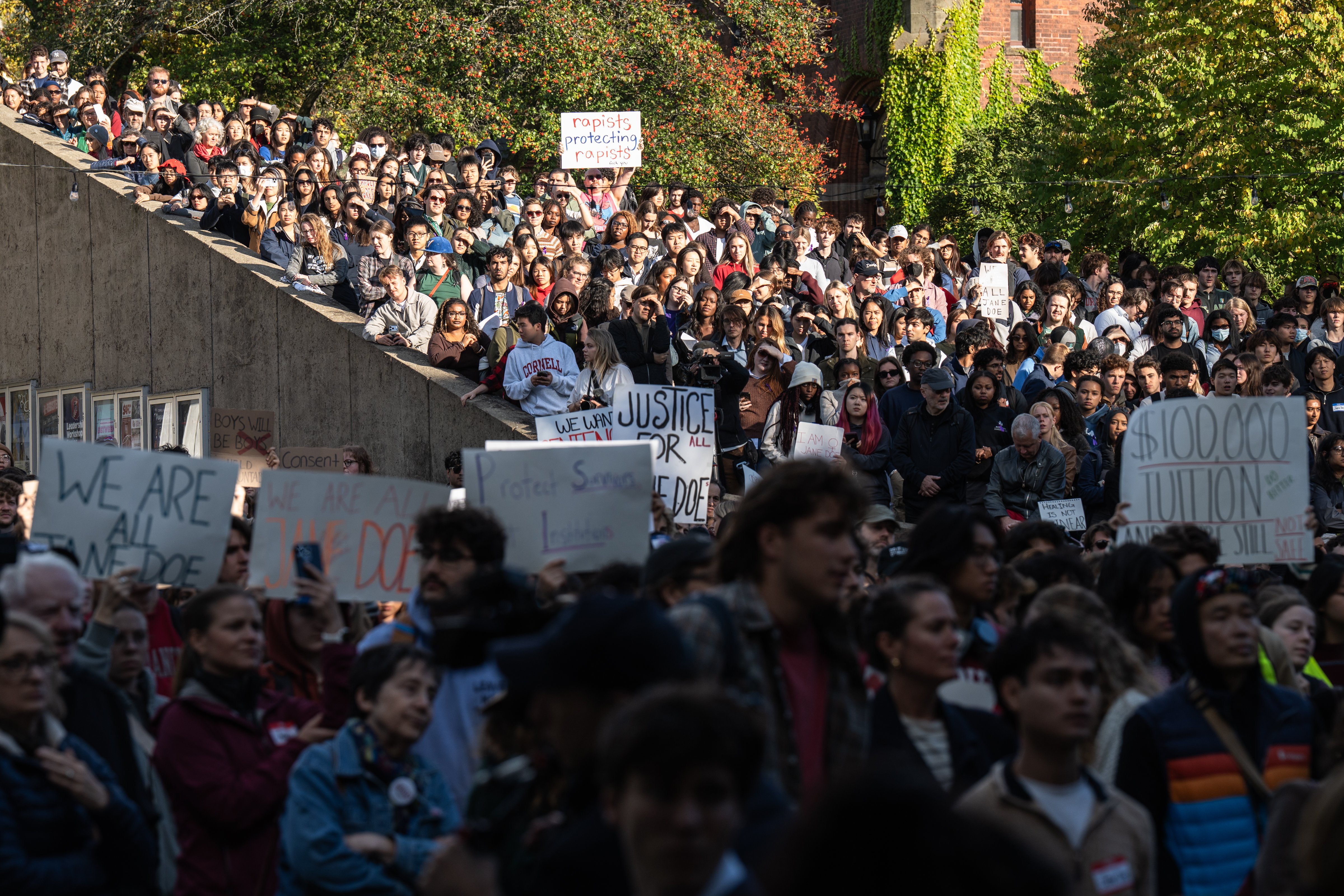 Students turn on Cornell's president over school's handling of gang rape allegations
