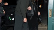 NEW YORK, NEW YORK - OCTOBER 05: Travis Kelce and Taylor Swift are seen at "Torrisi" restaurant in SoHo on October 05, 2026 in New York City. (Photo by Aeon/GC Images)