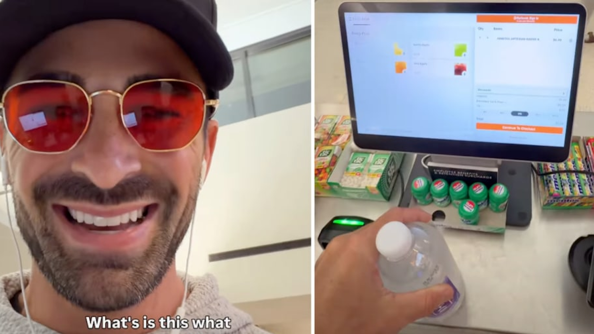 Self-service airport kiosk asks passenger for 18% tip on bottled water: 'Who am I tipping?'