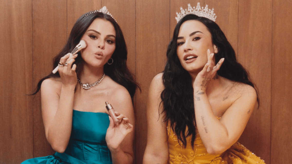 Selena Gomez and Demi Lovato Reunite for Rare Beauty Campaign