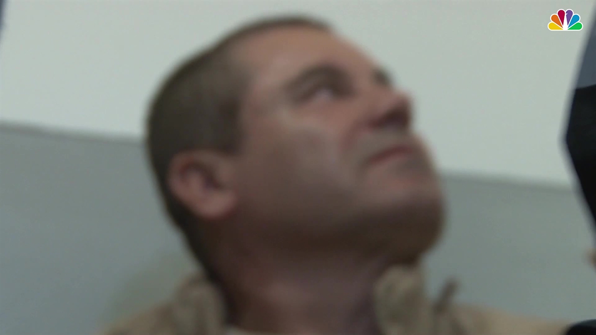 On the Day of El Chapo's Guilty Verdict, See the Drug Kingpin's Glassy-Eyed First Moments in the US