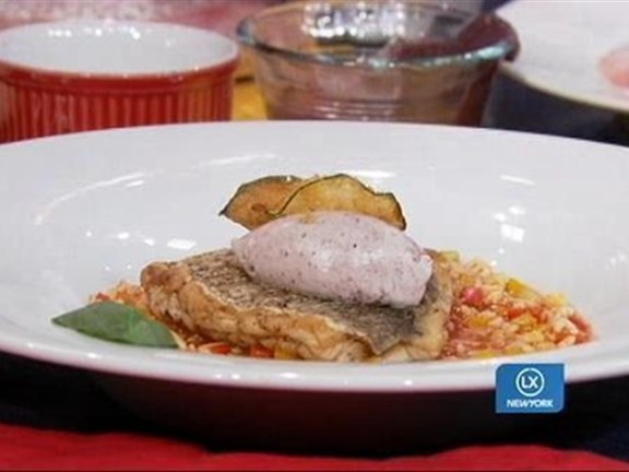 Steamed Red Snapper and Alphabet Soup