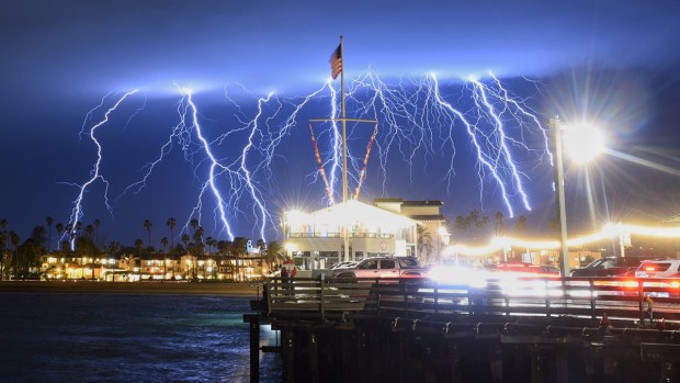 Extreme Weather Photos: Thunder Arcs Over California Coast