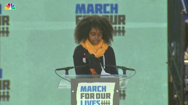 11-Year-Old Naomi Wadler Speaks at March for Our Lives