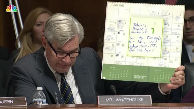 Sen. Whitehouse Focuses on Single Date of Kavanaugh's Calendar