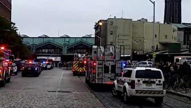 Emergency Responders on Scene of Hoboken Train Crash